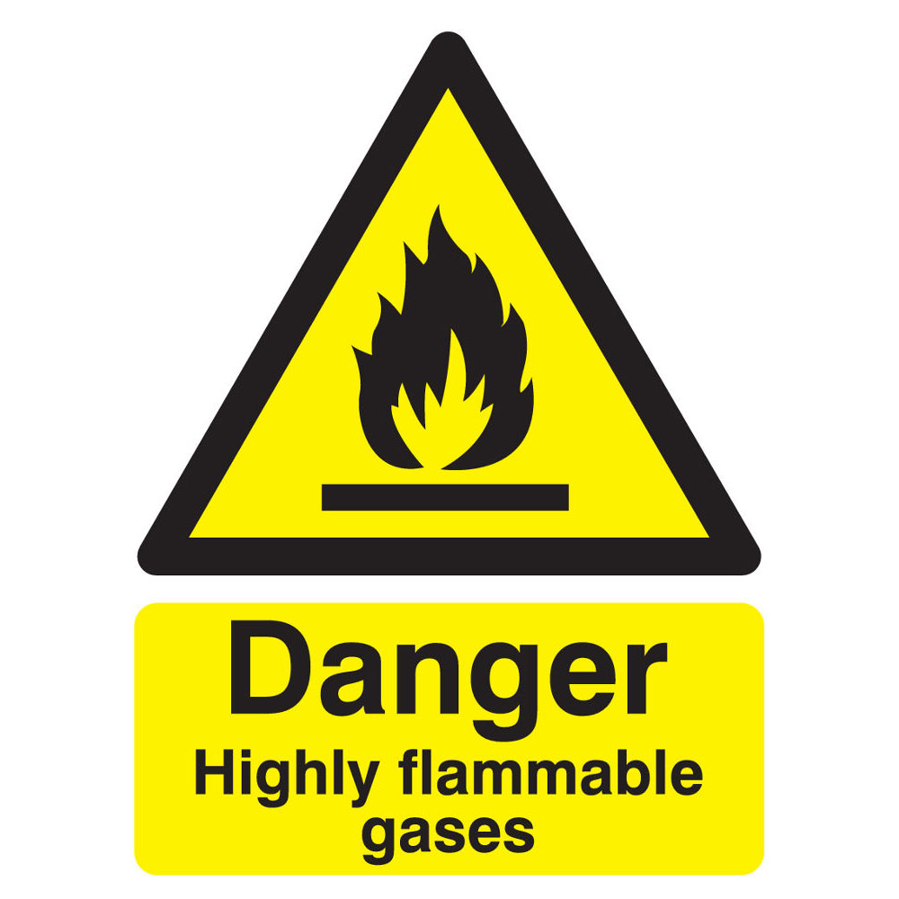 Danger Highly Flammable Sign - Ese Direct