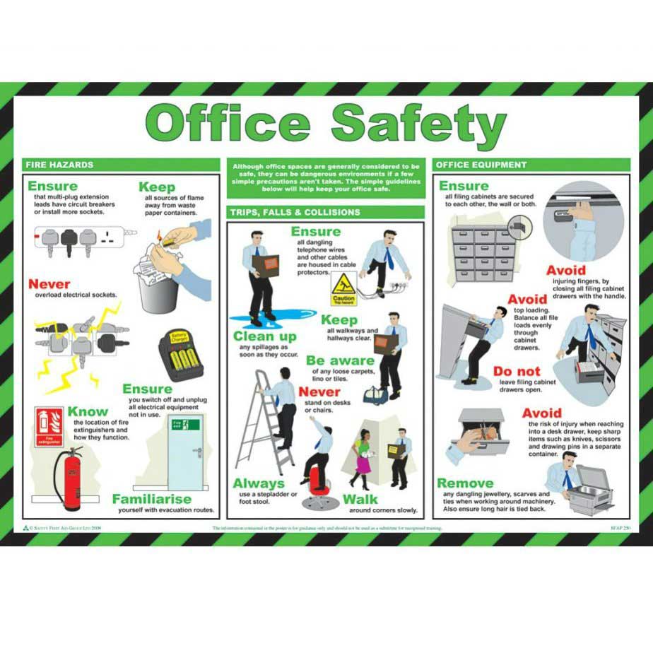 Office Safety Poster Ese Direct 