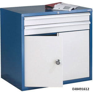 Euroslide 2 Drawer & Cupboard Storage Cabinets 840mm high
