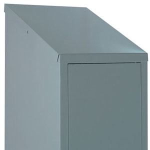 Sloping top for Steel compartment Lockers