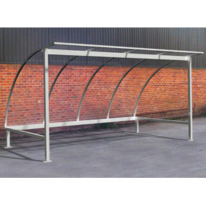 Galvanised Bicycle Shelter