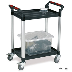 Utility Tray Trolleys with 2 Shelves