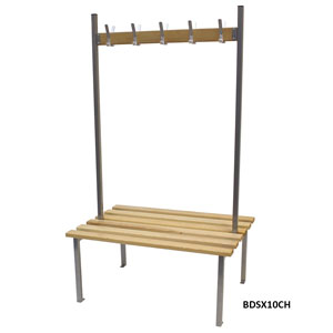Budget Heartwood Double Sided Cloakroom Bench Seat