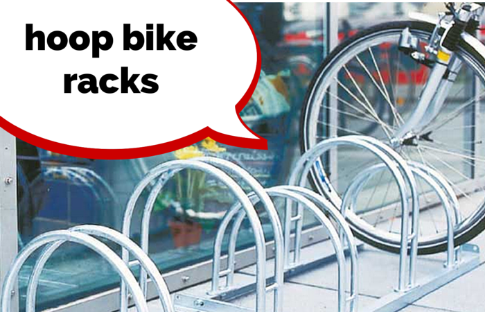 Hoop cycle racks