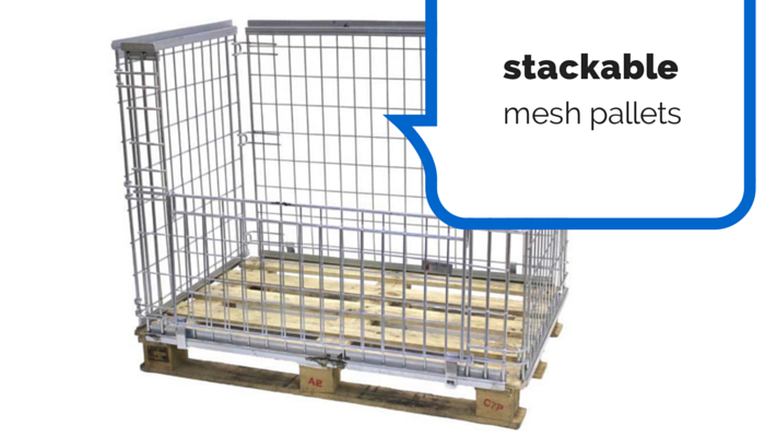 stackable mesh pallets