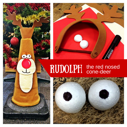 Rudolph traffic cone