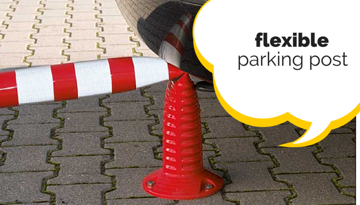 flexible parking post
