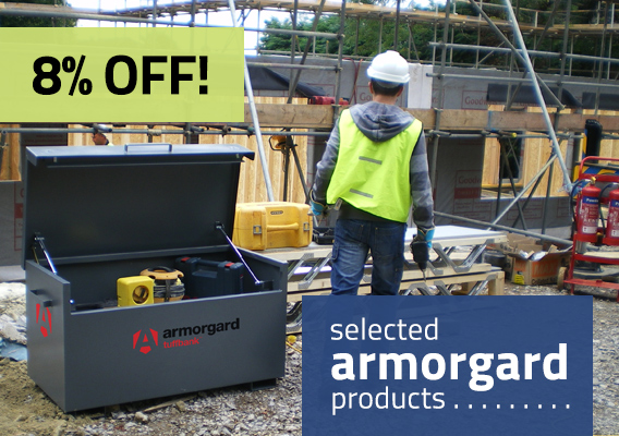 Get 8% off selected Armorgard products until end of September at ESE Direct