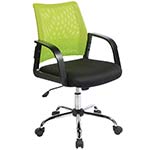 Lime green and black operator chair