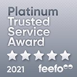 Feefo Platinum Trusted Service Award 2021