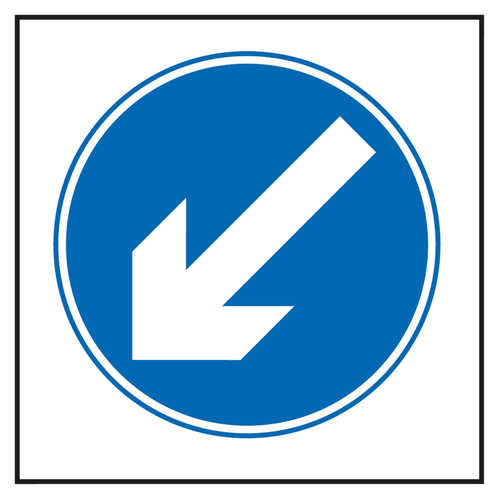 diagonal arrow
