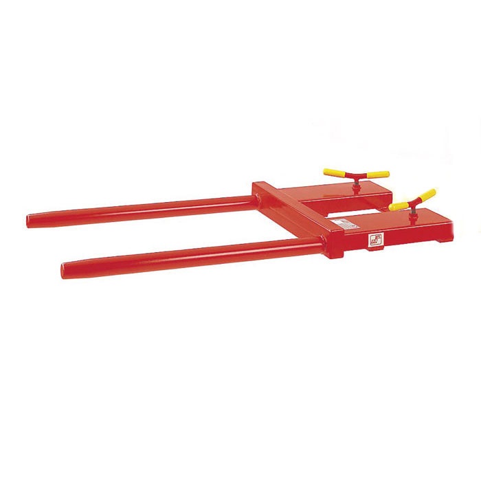 Single Drum Tines Forklift Attachment Orange Skipblab