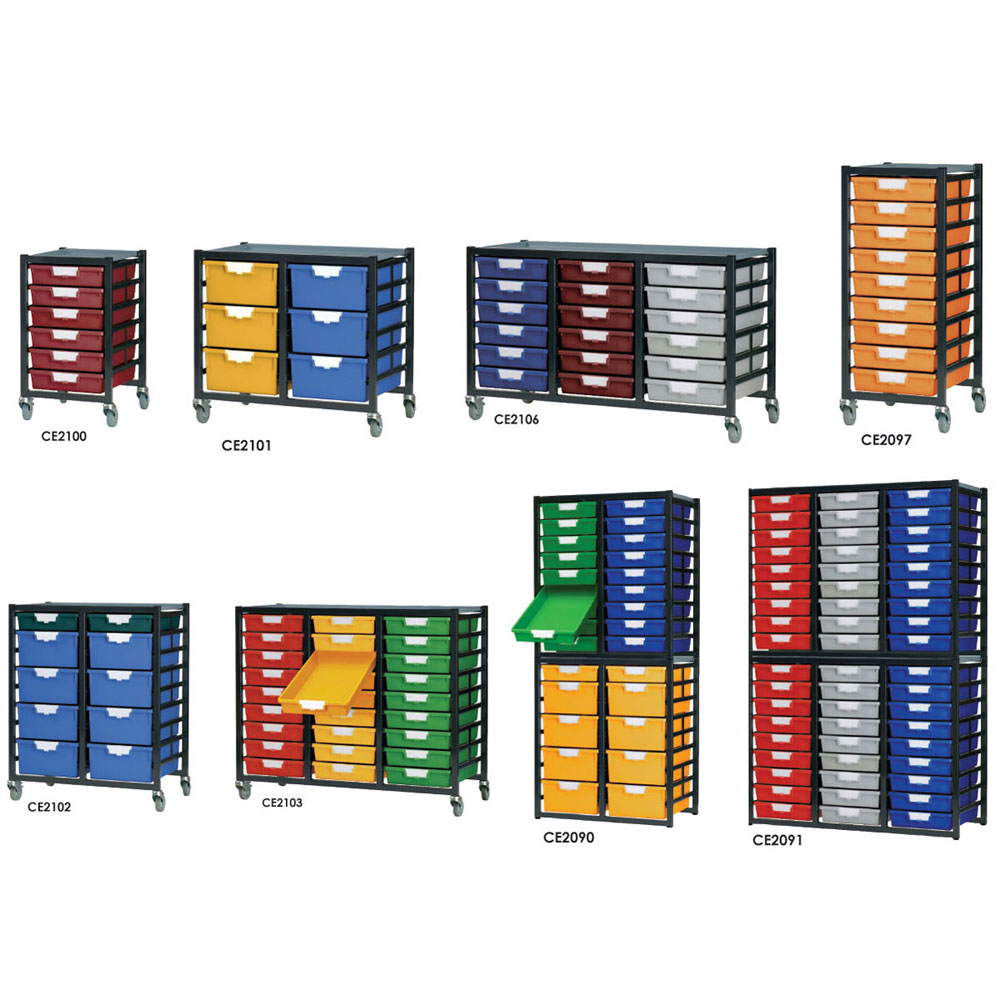 Metal Racks with Plastic Storage Trays ESE Direct