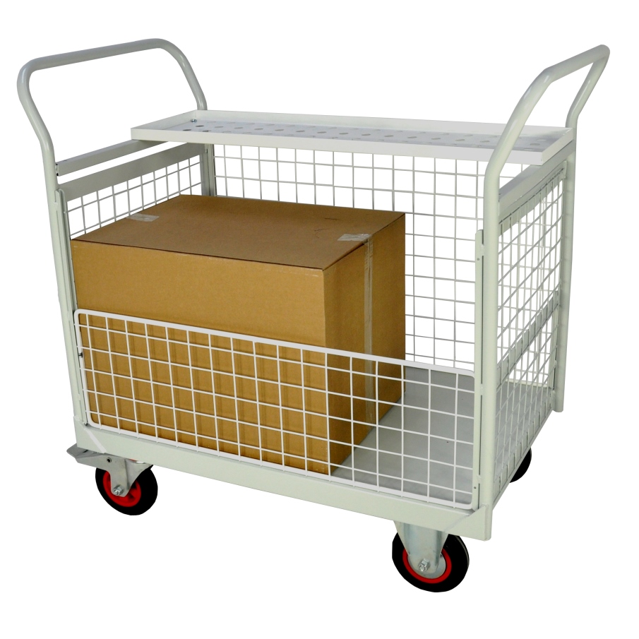 Mailroom Trolleys with Removable Side Panels ESE Direct