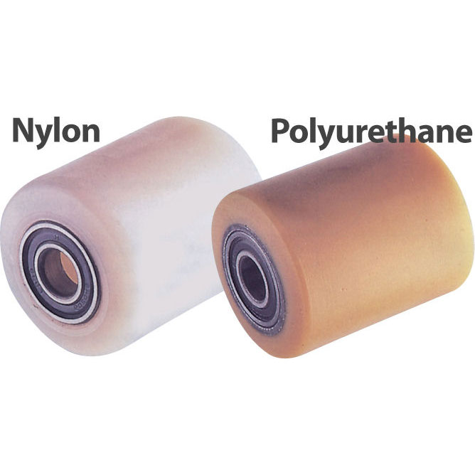 85sp Steel Pallet Truck Load Rollers Polyurethane Tyre 100w 1000kg Cap