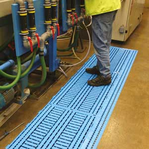 Work Deck Duckboard Floor Tiles & Ramps 25mm thick