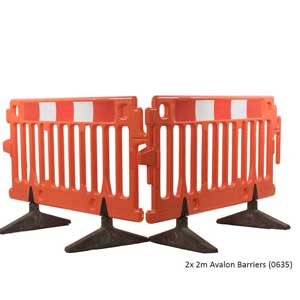 Avalon Traffic / Construction Barriers c/w Feet