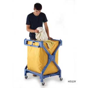 Strong Plastic Folding Laundry Trolley