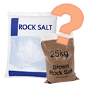 White De-Icing Salt or Brown Rock Salt?