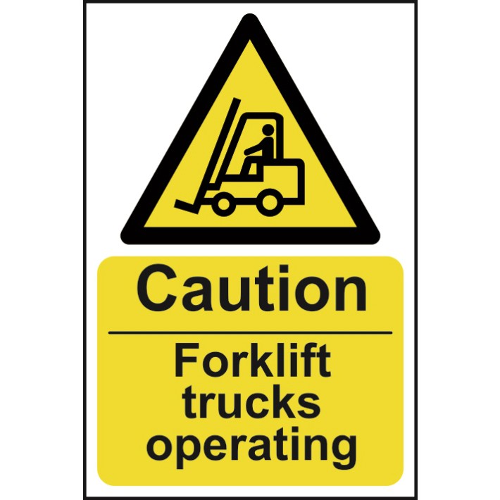 Caution Fork Lift Trucks Sign - ESE Direct