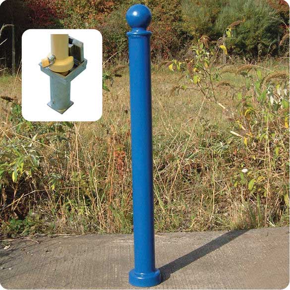 Fixed & Removable Bollards for pedestrian / parking areas