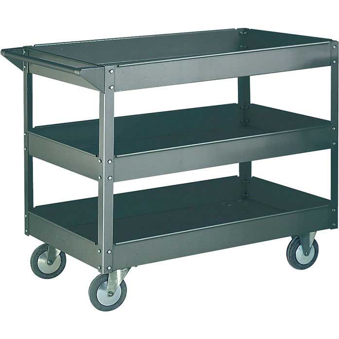 Three Tier Budget Workshop Trolley 250kg capacity WI203Y - ESE Direct