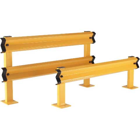 Barrier Rail Kits for Pallet Racking Aisle Ends