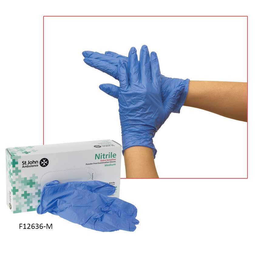 Nitrile Powder Free Extra Sensitive Gloves - Pack of 100