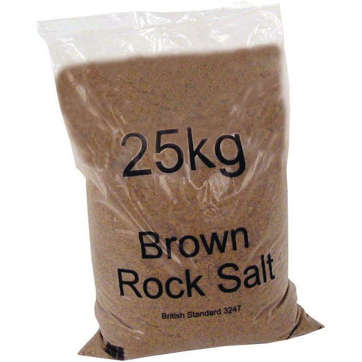 Dry Brown Rock Salt Individual Bag 25kg