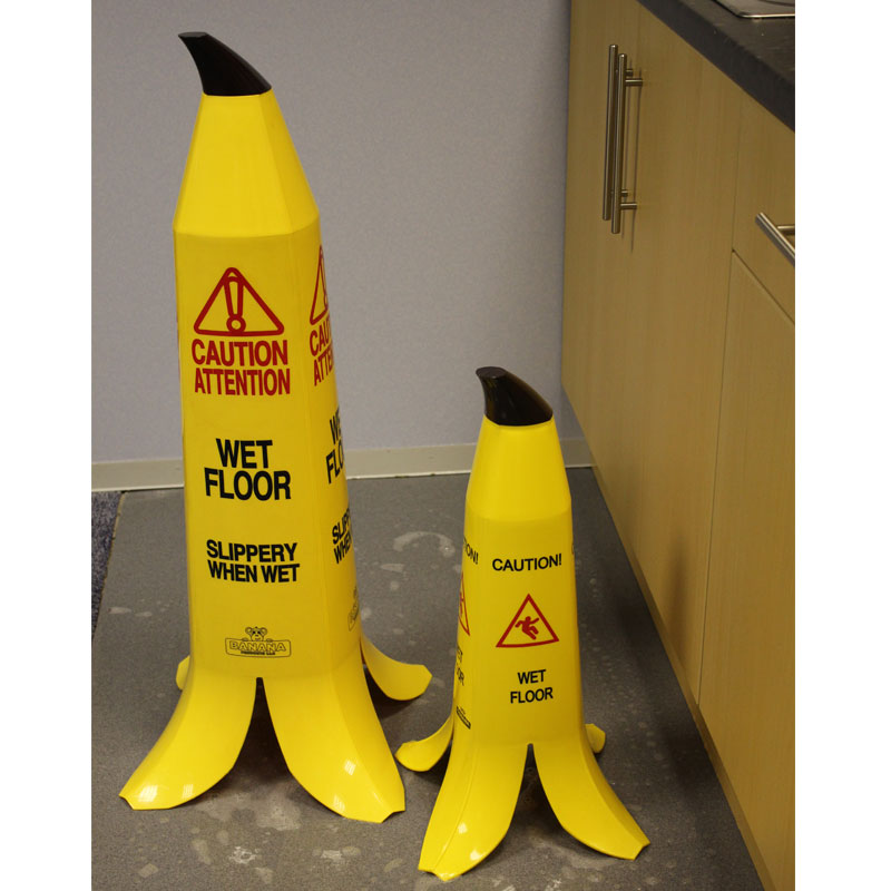 Banana Wet Floor Safety Cones with Next Day Delivery | ESE Direct