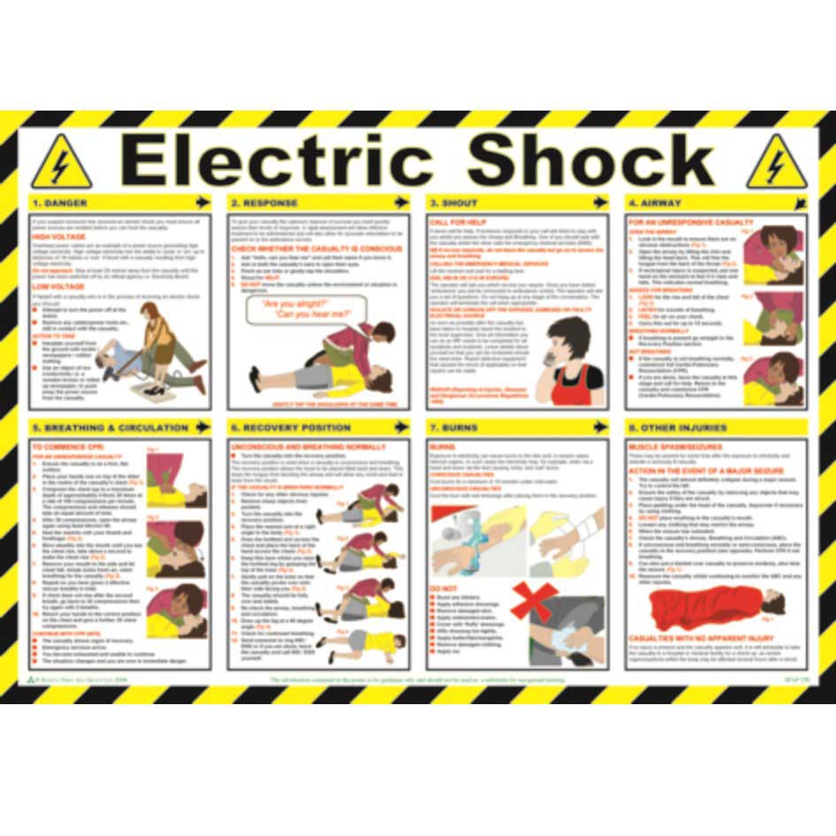 Electric Shock Safety Poster Ese Direct