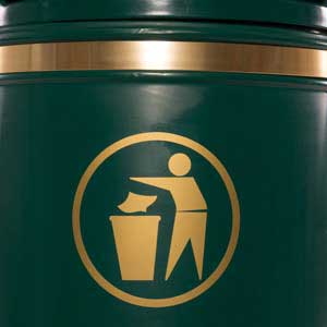 Nickleby Post / Wall Mount Litter Bin - Waste Rubbish Bins | ESE Direct