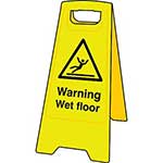 Warning Wet Floor Sign Stand