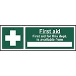 First Aid For This Department Is Available From Sign