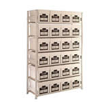 Lightweight Archive Storage Shelving 6 Boxes High