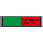 Meeting in Progress Sliding Sign for Doors
