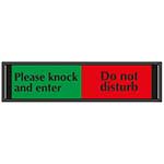 Please Knock and Enter / Do Not Disturb Slider Sign for Doors
