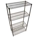Stainless Steel Wire Shelving With 4 Shelves