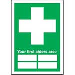 Your First Aiders Are Sign