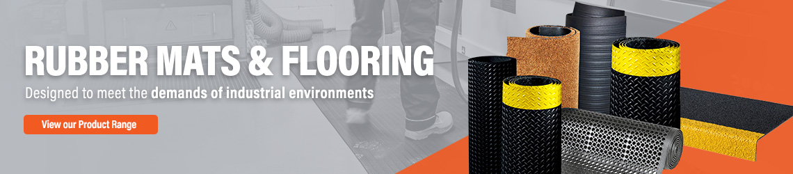 Rubber mats and flooring designed to meet the demands of industrial environments