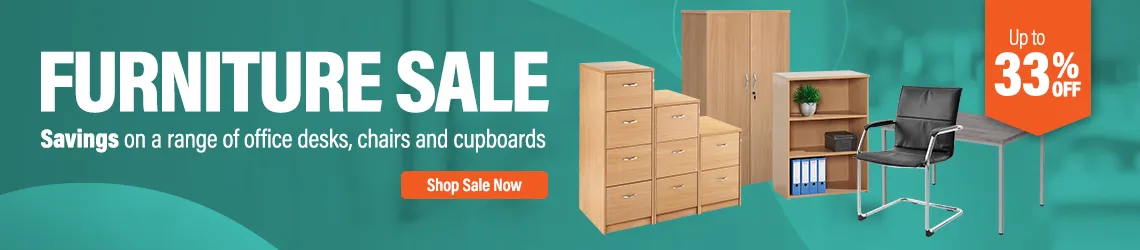 Office furniture sale now on - save up to 33%