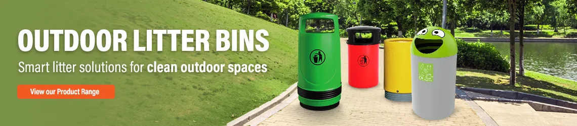 Outdoor litter bins