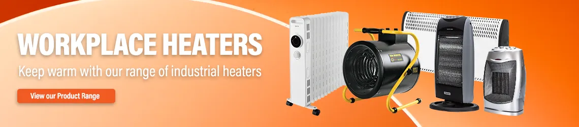 Keep warm with our range of industrial workplace heaters