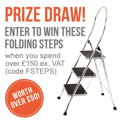 Get a chance of winning a Step ladder when you spend £150+VAT at ESE Direct with offer code FSTEPS