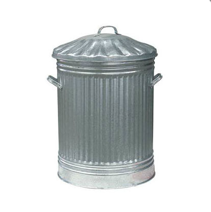 Traditional Galvanised Steel Bin