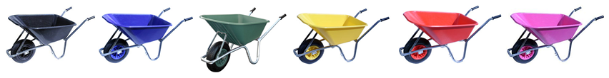 A Rainbow of wheelbarrows