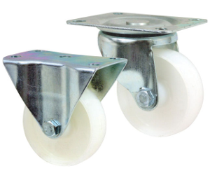 White Nylon Castors