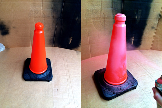 Traffic cone art