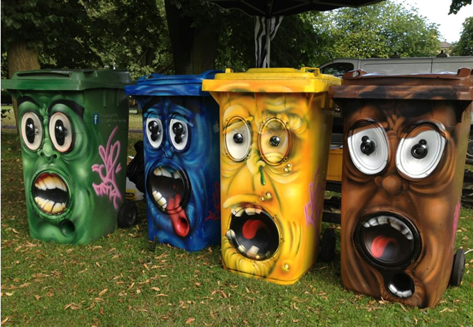 Funky on sale waste bins