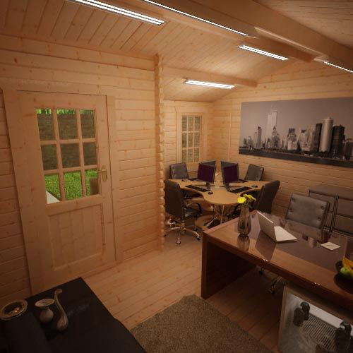 Create the Perfect Home Office From a Log Cabin ESE Direct